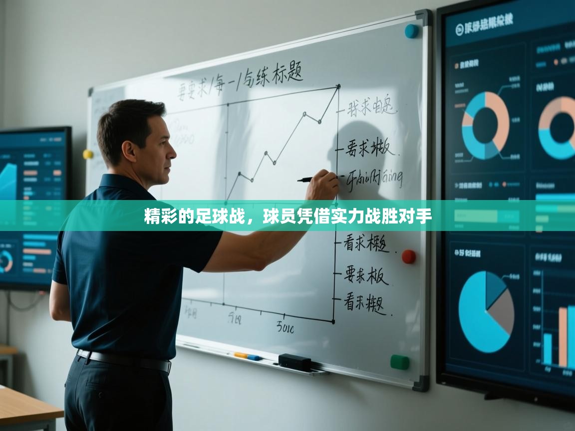 精彩的足球战，球员凭借实力战胜对手